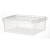 contenedor de plástico transparente 21 x 17 cm hema - HEMA México